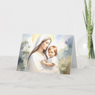Madonna met kind Jezus Notitiekaartje