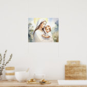 Madonna met kind Jezus Poster (Keuken)