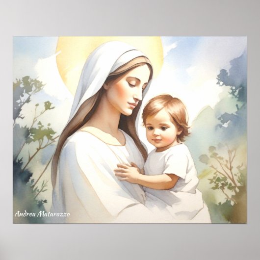 Madonna met kind Jezus Poster (Voorkant)