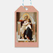 Madonna met kind & Johannes de Doper, Bouguereau Cadeaulabel (Voorkant)