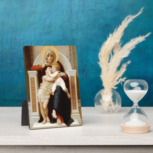 Madonna met kind & Johannes de Doper, Bouguereau Fotoplaat (Zijkant)