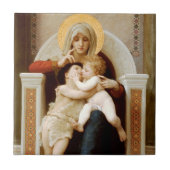 Madonna met kind & Johannes de Doper, Bouguereau Tegeltje (Voorkant)