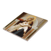 Madonna met kind & Johannes de Doper, Bouguereau Tegeltje (Zijkant)