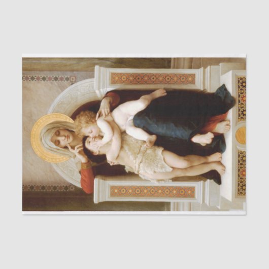 Madonna met kind & Johannes de Doper, Bouguereau Tissuepapier (Voorkant)