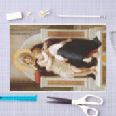 Madonna met kind & Johannes de Doper, Bouguereau Tissuepapier (Craft)