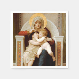 Madonna met kind & Johannes de Doper, Decoupage Servet