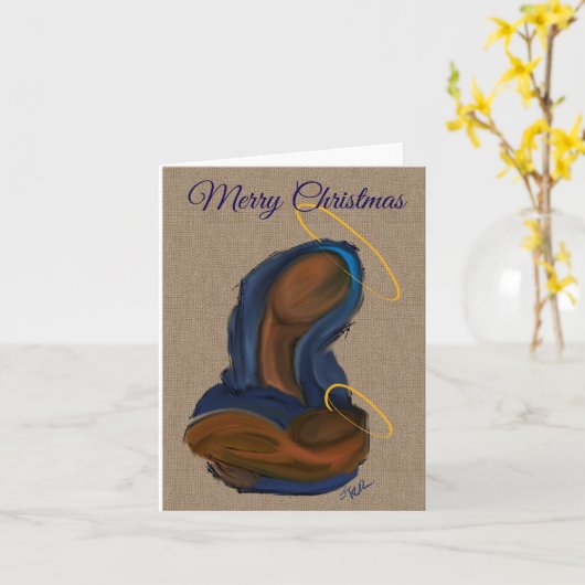 Madonna met kind kaart (Gele Bloem)