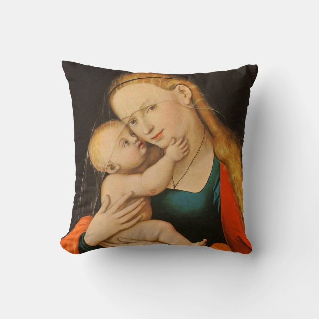 Madonna met Kind Kussen (Voorkant)
