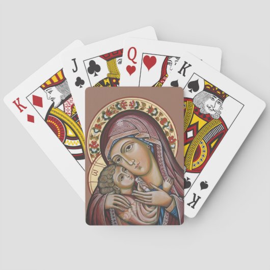 Madonna met Kind Pokerkaarten (Achterkant)