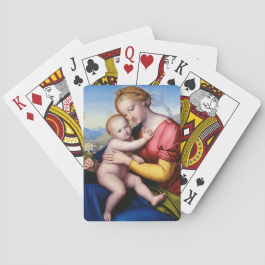 Madonna met Kind Pokerkaarten (Achterkant)