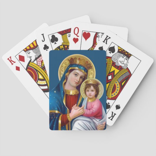 Madonna met Kind Pokerkaarten (Achterkant)