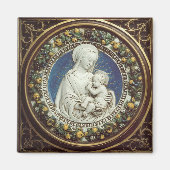 MADONNA MET KIND, rond Magneet (Voorkant)