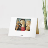 Madonna met kind, St Jerome en Mary Magdalene Feestdagen Kaart (Achterkant)