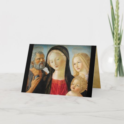 Madonna met kind, St Jerome en Mary Magdalene Feestdagen Kaart (Voorkant)