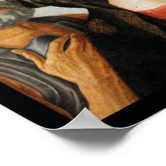 Madonna met kind, St Jerome en Mary Magdalene Poster (Hoek)