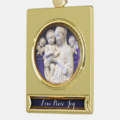 MADONNA MET KIND VERGULD BANNER ORNAMENT (Links)