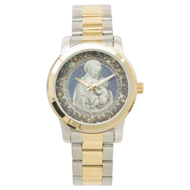MADONNA MET KINDERRonde Horloge (Voorkant)