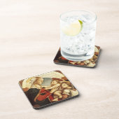 Madonna met kinderset van kurkOnderzetters Bier Onderzetter (Rechterzijde)