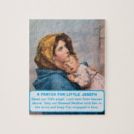 Madonna met kindje babyjongen aandenken legpuzzel
