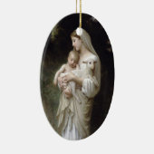 Madonna met Lamb - Bouguereau Keramisch Ornament (Rechts)