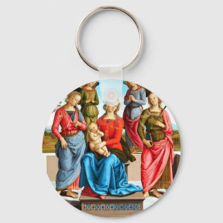 Madonna met Saints en Angels Sleutelhanger
