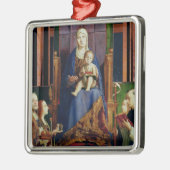 Madonna met Sint-Nicolaas van Bari Metalen Ornament (Links)