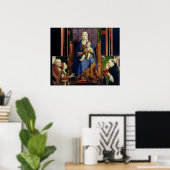 Madonna met Sint-Nicolaas van Bari Poster (Thuiskantoor)