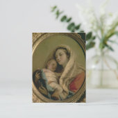 Madonna met slapend kind, jaren 1780 briefkaart (Staand voorkant)
