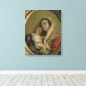 Madonna met slapend kind, jaren 1780 canvas afdruk (Insitu (Houten vloer))