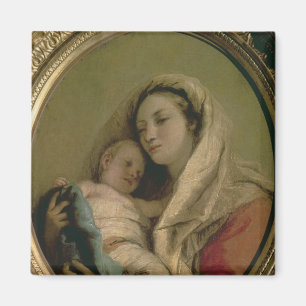Madonna met slapend kind, jaren 1780 magneet