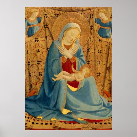Madonna of Humility - Fra Angelico Fine Art Poster (Voorkant)