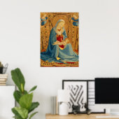 Madonna of Humility - Fra Angelico Fine Art Poster (Thuiskantoor)