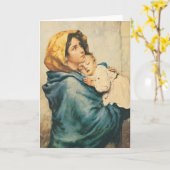 Madonna of the streets - Roberto Ferruzzi Kaart (Gele Bloem)