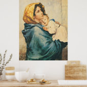 Madonna of the streets - Roberto Ferruzzi Poster (Keuken)