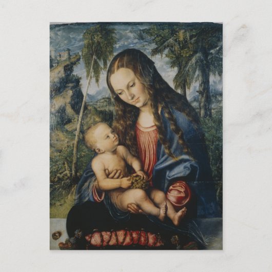 Madonna onder de stamboom, c.1510 briefkaart (Voorkant)