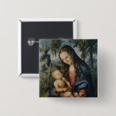 Madonna onder de stamboom, c.1510 vierkante button 5,1 cm (Voorkant /achterkant)