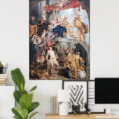 Madonna op de troon poster (Thuiskantoor)