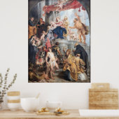 Madonna op de troon poster (Keuken)