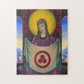 Madonna Oriflamma door Nicholas Roerich Legpuzzel (Verticaal)