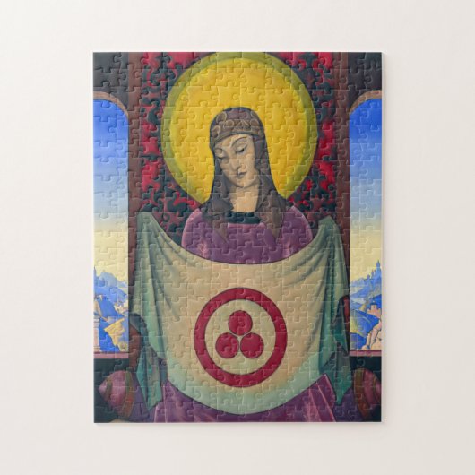 Madonna Oriflamma door Nicholas Roerich Legpuzzel (Verticaal)
