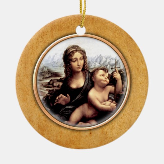 Madonna Ornament van Leonardo-da Vinci. (Voorkant)