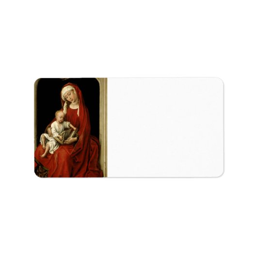 Madonna Recieving Angelic Crown Etiket (Voorkant)