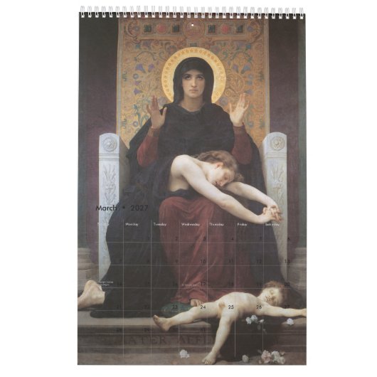 Madonna – Saint Mary – Maria – Gottesmutter Kalender (Mar 2027)