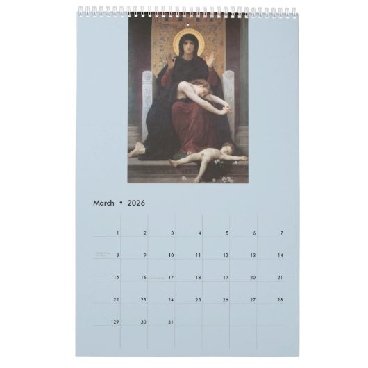 Madonna – Saint Mary – Maria – Gottesmutter Kalender (Mar 2026)