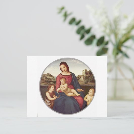 Madonna Terranuova door Raphael Briefkaart (Staand voorkant)