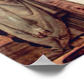 Madonna-troon van engelen en heiligen poster (Hoek)