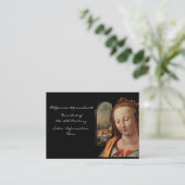 Madonna van anjer visitekaartje (Staand voorkant)