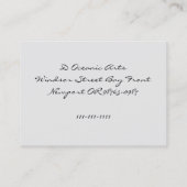 Madonna van anjer visitekaartje (Achterkant)