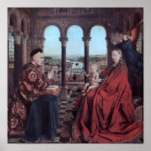 Madonna van bondskanselier Rolin van Eyck - Poster (Voorkant)