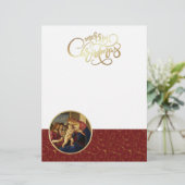 Madonna van Botticelli. Cristmas Letterhead (Staand voorkant)
